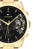  Shop Authentic Tommy Hilfiger Baker Chronograph Black Dial Gold Steel Strap Watch for Men - 1710447 - Luxxuri