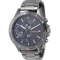 Tommy Hilfiger Bank Grey Dial Grey Steel Strap Watch for Men - 1791719