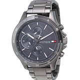  Shop Authentic Tommy Hilfiger Bank Grey Dial Grey Steel Strap Watch for Men - 1791719 - Luxxuri
