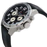  Shop Authentic Tommy Hilfiger Sport Chronograph Black Dial Black Leather Strap Watch for Men - 1791050 - Luxxuri