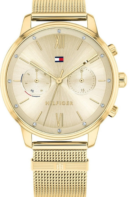  Shop Authentic Tommy Hilfiger Blake Quartz Gold Dial Gold Mesh Bracelet Watch for Women - 1782302 - Luxxuri
