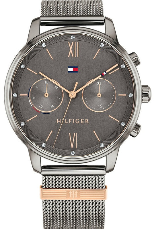  Shop Authentic Tommy Hilfiger Blake Quartz Grey Dial Silver Mesh Bracelet Watch for Men - 1782304 - Luxxuri