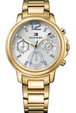  Shop Authentic Tommy Hilfiger Claudia White Dial Gold Steel Strap Watch for Women - 1781742 - Luxxuri