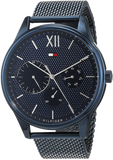  Shop Authentic Tommy Hilfiger Damon Quartz Blue Dial Blue Mesh Bracelet Watch for Men - 1791421 - Luxxuri