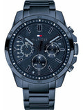  Shop Authentic Tommy Hilfiger Decker Chronograph Blue Dial Blue Steel Strap Watch for Men - 1791560 - Luxxuri