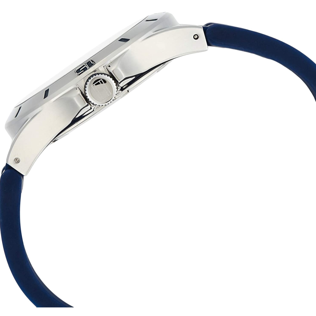 Tommy Hilfiger Drew Black Dial Black Rubber Strap Watch for Men - 1791062