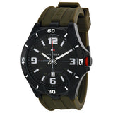  Shop Authentic Tommy Hilfiger Drew Black Dial Green Rubber Strap Watch for Men - 1791065 - Luxxuri