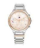  Shop Authentic Tommy Hilfiger Eve Chronograph Quartz Pink Dial Silver Steel Strap Watch For Women - 1782279 - Luxxuri