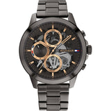  Shop Authentic Tommy Hilfiger Henry Chronograph Grey Dial Grey Steel Strap Watch For Men - 1710479 - Luxxuri