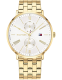  Shop Authentic Tommy Hilfiger Jenna Quartz White Dial Gold Steel Strap Watch for Women - 1782069 - Luxxuri