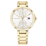  Shop Authentic Tommy Hilfiger Angela White Dial Gold Steel Strap Watch for Women - 1782128 - Luxxuri