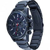  Shop Authentic Tommy Hilfiger Mason Blue Dial Blue Steel Strap Watch for Men - 1791789 - Luxxuri