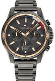  Shop Authentic Tommy Hilfiger Mason Grey Dial Grey Steel Strap Watch for Men - 1791790 - Luxxuri
