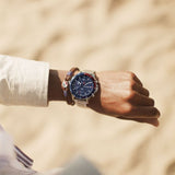  Shop Authentic Tommy Hilfiger Bank Chronograph Blue Dial Silver Steel Strap Watch for Men - 1791718 - Luxxuri
