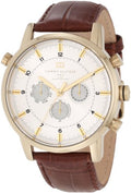  Shop Authentic Tommy Hilfiger Harrison White Dial Brown Leather Strap Watch for Men - 1790874 - Luxxuri