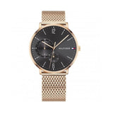  Shop Authentic Tommy Hilfiger Brooklyn Grey Dial Gold Mesh Bracelet Watch for Men - 1791506 - Luxxuri
