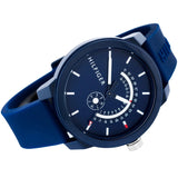  Shop Authentic Tommy Hilfiger Denim Quartz Blue Dial Blue Rubber Strap Watch for Men - 1791482 - Luxxuri