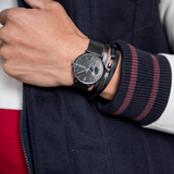  Shop Authentic Tommy Hilfiger Brooklyn Black Dial Black Mesh Bracelet Watch for Men - 1791507 - Luxxuri