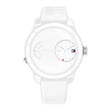  Shop Authentic Tommy Hilfiger Denim White Dial White Rubber Strap Watch for Men - 1791558 - Luxxuri