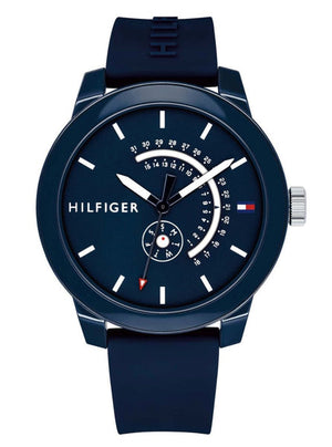  Shop Authentic Tommy Hilfiger Denim Quartz Blue Dial Blue Rubber Strap Watch for Men - 1791482 - Luxxuri