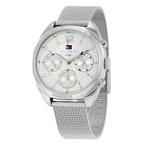  Shop Authentic Tommy Hilfiger Mia Silver Dial Silver Mesh Bracelet Watch for Men - 1781628 - Luxxuri
