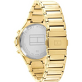  Shop Authentic Tommy Hilfiger Eve Chronograph Quartz White Dial Gold Steel Strap Watch For Women - 1782278 - Luxxuri