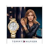  Shop Authentic Tommy Hilfiger Claudia White Dial Gold Steel Strap Watch for Women - 1781742 - Luxxuri