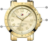  Shop Authentic Tommy Hilfiger Bella Gold Dial Gold Steel Strap Watch for Women - 1781395 - Luxxuri