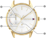  Shop Authentic Tommy Hilfiger Brooklyn Quartz White Dial White Leather Strap Watch for Women - 1782018 - Luxxuri
