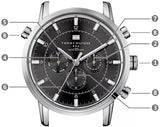  Shop Authentic Tommy Hilfiger Harrison Chronograph Black Dial Black Leather Strap Watch for Men - 1790875 - Luxxuri
