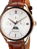  Shop Authentic Tommy Hilfiger Oliver Chronograph White Dial Brown Leather Strap Watch for Men - 1791306 - Luxxuri
