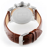  Shop Authentic Tommy Hilfiger Kane Chronograph White Dial Brown Leather Strap Watch for Men - 1791400 - Luxxuri