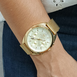  Shop Authentic Tommy Hilfiger Mia Gold Dial Gold Mesh Bracelet Watch for Women - 1781488 - Luxxuri