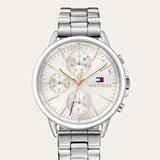  Shop Authentic Tommy Hilfiger Carly White Dial Silver Stainless Steel Strap Watch for Women - 1781787 - Luxxuri