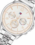  Shop Authentic Tommy Hilfiger Harper Chronograph White Dial Silver Steel Strap Watch For Women - 1782222 - Luxxuri