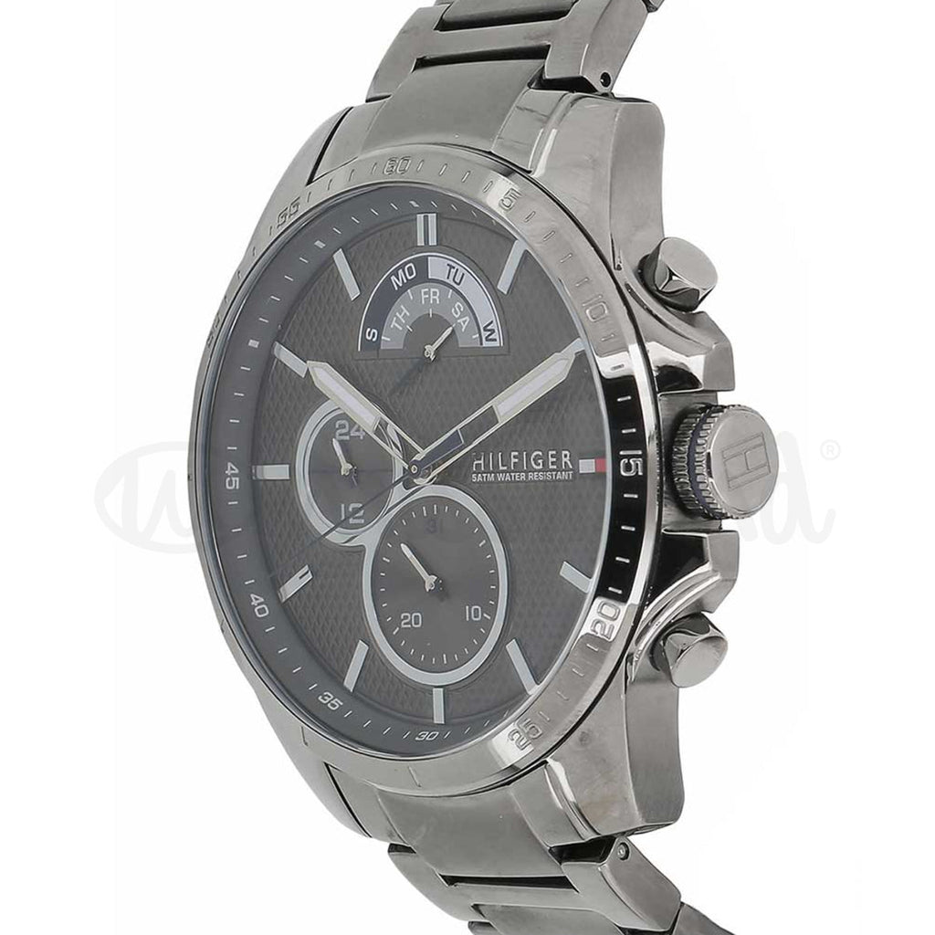  Shop Authentic Tommy Hilfiger Decker Quartz Black Dial Black Steel Strap Watch for Men - 1791347 - Luxxuri