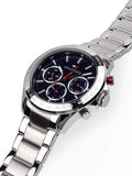  Shop Authentic Tommy Hilfiger Hudson Chronograph Quartz Blue Dial Silver Steel Strap Watch For Men - 1791228 - Luxxuri