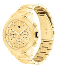Tommy Hilfiger Lars Chronograph Gold Dial Gold Steel Strap Watch For Men - 1792060