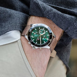  Shop Authentic Tommy Hilfiger Larson Chronograph Green Dial Brown Leather Strap Watch For Men - 1791983 - Luxxuri