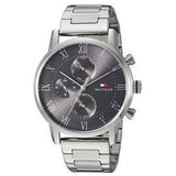  Shop Authentic Tommy Hilfiger Kane Chronograph Grey Dial Silver Steel Strap Watch for Men - 1791397 - Luxxuri