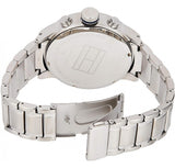  Shop Authentic Tommy Hilfiger Trent Chronograph Black Dial Silver Steel Strap Watch for Men - 1791054 - Luxxuri