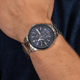  Shop Authentic Tommy Hilfiger Austin Blue Dial Silver Steel Strap Watch for Men - 1791640 - Luxxuri