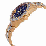  Shop Authentic Bulova Crystal Collection Blue Dial Gold Steel Strap Watch for Men - 98C128 - Luxxuri