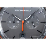  Shop Authentic Emporio Armani Aviator Grey Dial Grey Leather Strap Watch For Men - AR11168 - Luxxuri