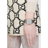  Shop Authentic Gucci Grip Quartz Silver Dial Silver Steel Strap Watch For Women - YA157401 - Luxxuri
