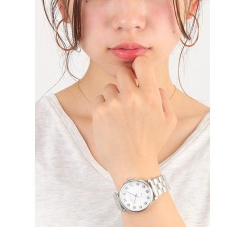  Shop Authentic Marc Jacobs Marc White Dial Silver Steel Strap Watch for Women - MBM3420 - Luxxuri