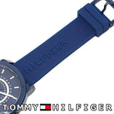  Shop Authentic Tommy Hilfiger Denim Quartz Blue Dial Blue Rubber Strap Watch for Men - 1791482 - Luxxuri