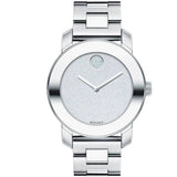  Shop Authentic Movado Bold Ceramic Silver Dial Silver Steel Strap Watch for Women - 3600638 - Luxxuri