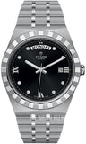  Shop Authentic Tudor Royal Automatic Diamonds Black Dial Silver Steel Strap Watch for Men - M28600-0004 - Luxxuri