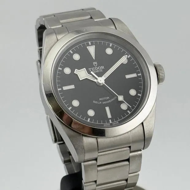  Shop Authentic Tudor Black Bay Automatic Black Dial Silver Steel Strap Watch for Men - M79540-0001 - Luxxuri